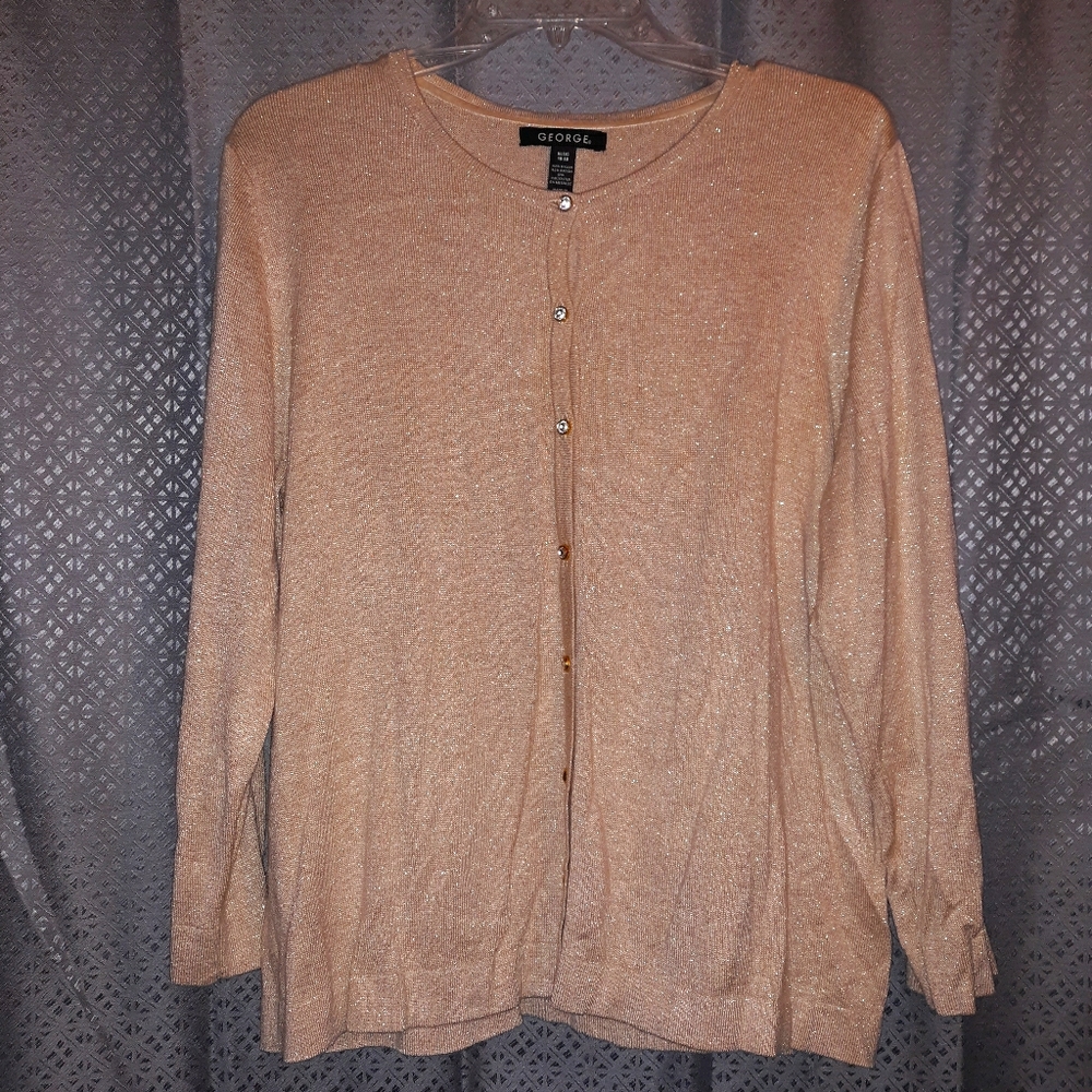 George Gold XL 16-18 Button up Cardigan